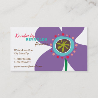 Carte De Visite Daisy Flower Pop Fun Daisées été Daisées Whimsical