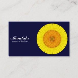 Carte De Visite Daisy Mandala - Dark Navy 000033
