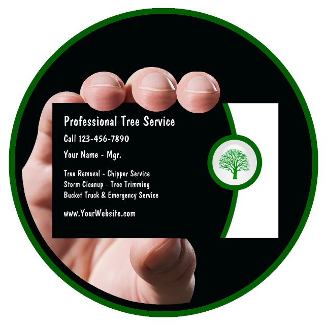 Carte de visite d'ajustement de l'arborescence (Créateur téléchargé)