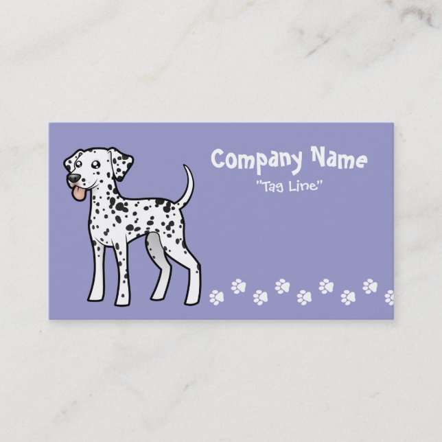 Carte De Visite Dalmatien de dessin animé (Devant)