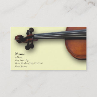 Carte de visite d'alto de violon pour le site de