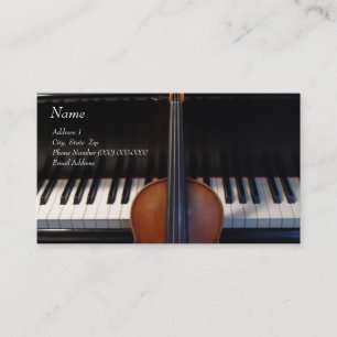 Carte de visite d'alto de violon pour le site de