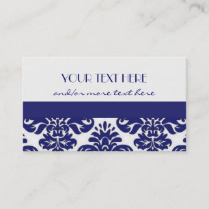 Carte De Visite Damas bleu&blanc