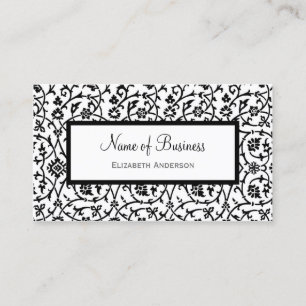 Carte De Visite Damas noir et blanc