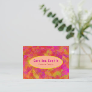 Carte De Visite Damas rouge jaune