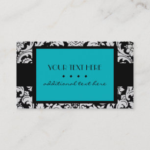 Carte De Visite Damas Turquoise