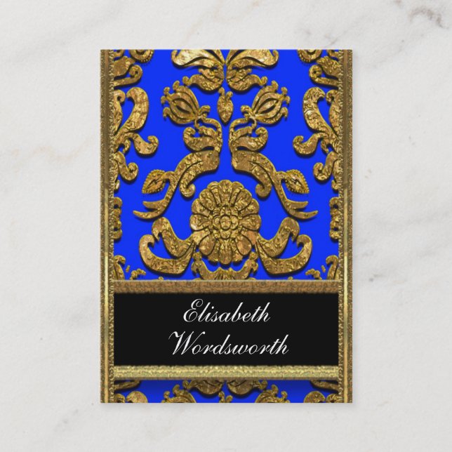 Carte De Visite Damassé 2,5" de Vaudreante Kyles professionnel (Devant)