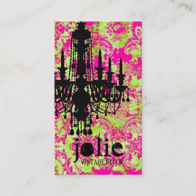 Carte De Visite Damassé chaude de chaux de lustre de la (Devant)