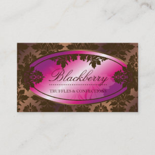 Carte De Visite damassé de 311-Sweet Blackberry ChocolateTruffle