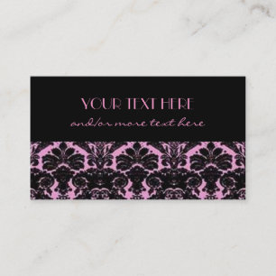 Carte De Visite Damassé de Pink&Black