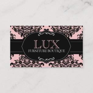 Carte De Visite Damassé de rose de lux de 311 pêches