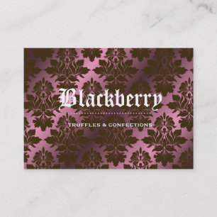 Carte De Visite damassé "pure" de chocolat de 311-Pink Blackberry