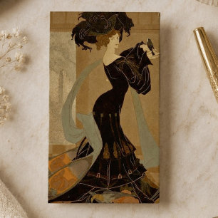 Carte De Visite Dame en noir