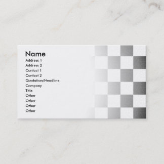 Carte De Visite Damier texturisé simple
