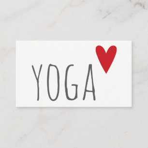carte de visite d'amour de yoga