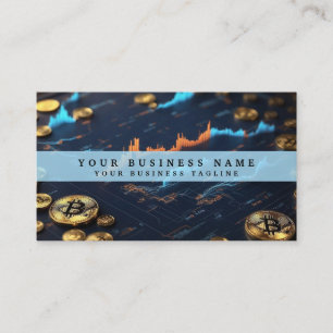 Carte de visite d'analyste financier de crypto-mon