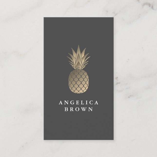 Carte de visite d'ananas (Devant)