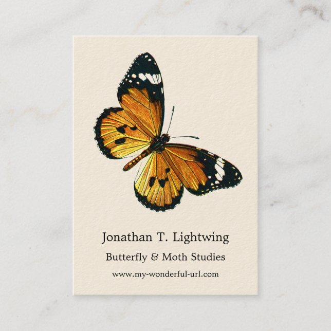 Carte De Visite Danaus chrysippus - Tigre ordinaire ou Reine afric (Devant)