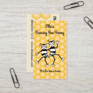 Carte de visite Dancing bee miel