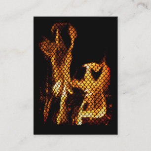 Carte De Visite Dancing Fire ATC