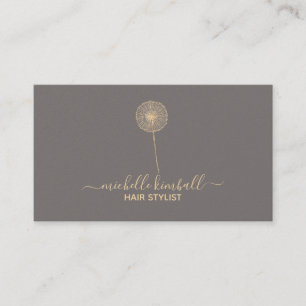 Carte de visite Dandelion Signature Gold