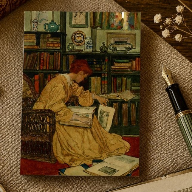 Carte De Visite Dans la bibliothèque (Créateur téléchargé)