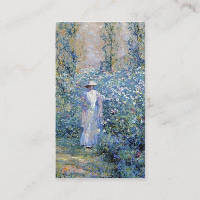Carte De Visite Dans le jardin (Devant)