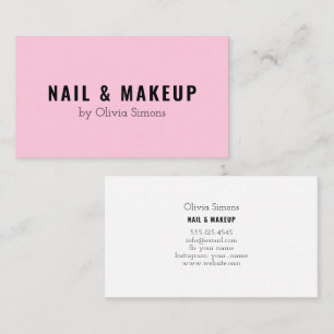 Carte de visite dans le style minimaliste