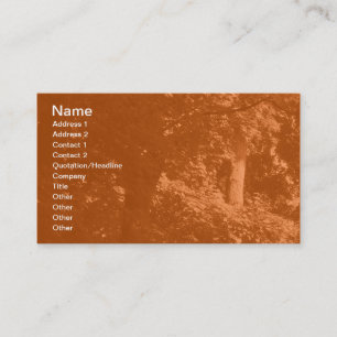 Carte De Visite Dans les arbres - Orange