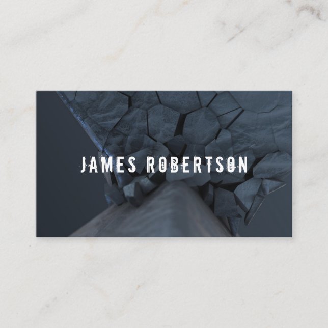 Carte de visite dans un style brutal pour votre en (Devant)