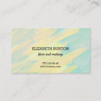 Carte de visite dans un style simple.