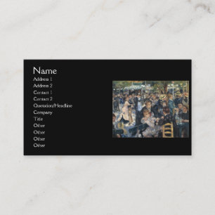 Carte De Visite Danse au Moulin de la Galette par Renoir