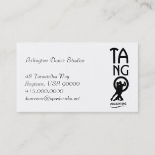 Carte De Visite Danseurs de salle de bal faisant Tango Dance Instr