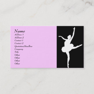 Carte De Visite Danseuse