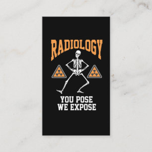 Carte De Visite Danseuse amusante Humour de radiologie de squelett