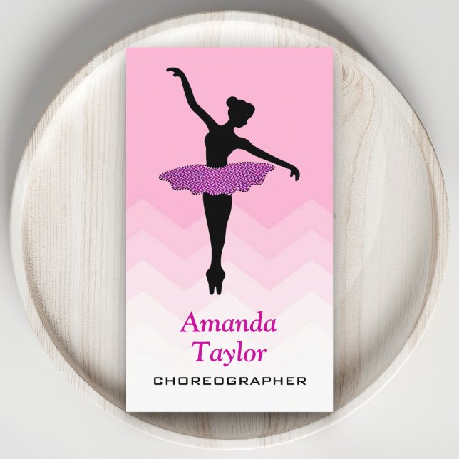 Carte De Visite Danseuse Pretty Ballerina Chorégraphe de danse de  (Créateur téléchargé)