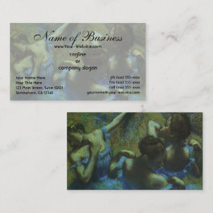 Carte De Visite Danseuses bleues par Edgar Degas