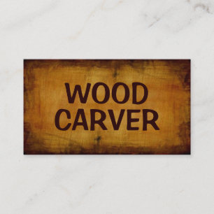 Carte de visite d'antiquité de Wood Carver