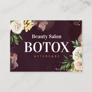 Carte de visite d'après-soins Botox Gold Rose de