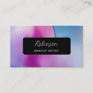 Carte de visite d'aquarelle relaxant