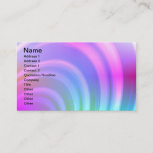Carte de visite d'arc-en-ciel