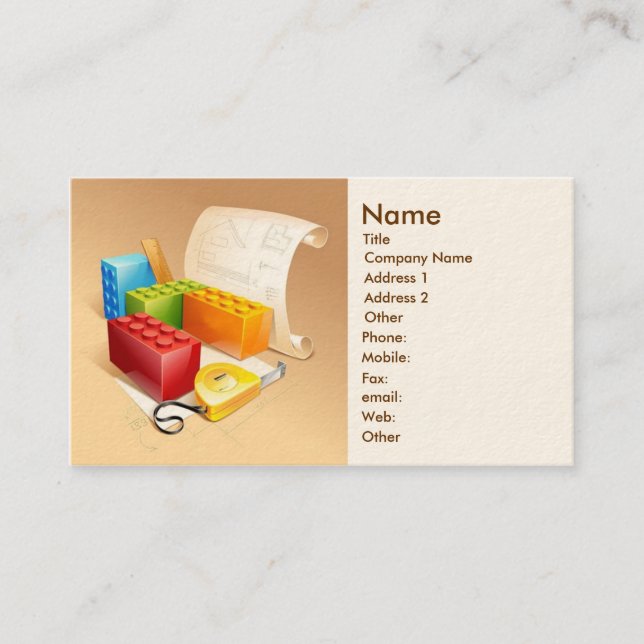 Carte de visite d'architecte (Devant)