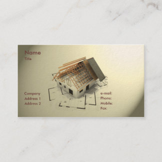 Carte de visite d'architecte