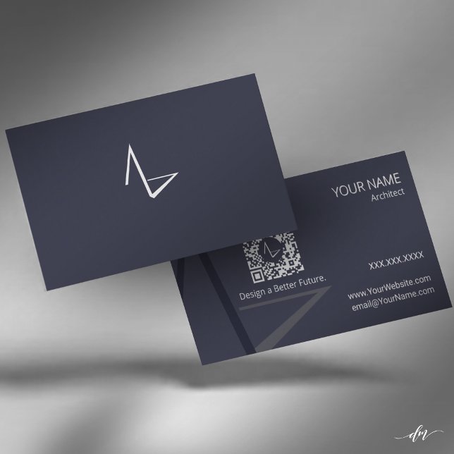 Carte de visite d'architecte minimaliste moderne (Precision in every detail. A business card designed to reflect thoughtful architecture.)