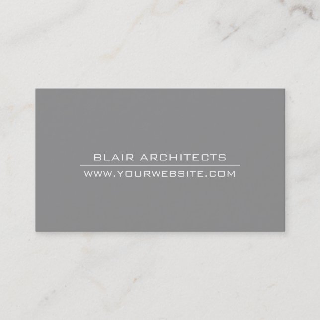 Carte de visite d'architectes professionnels (Devant)