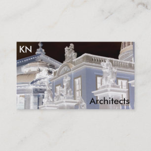 Carte de visite d'architecture de la photographie