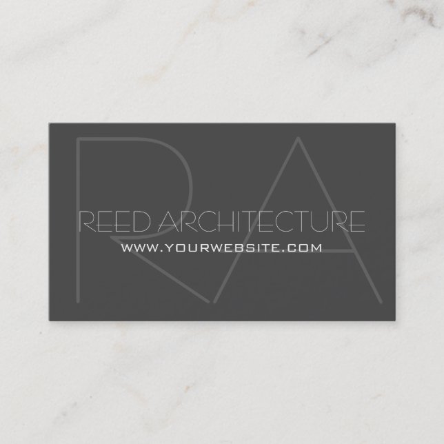 Carte de visite d'architecture professionnelle mod (Devant)