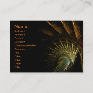 Carte De Visite Dark : Gold Sherika Business Social