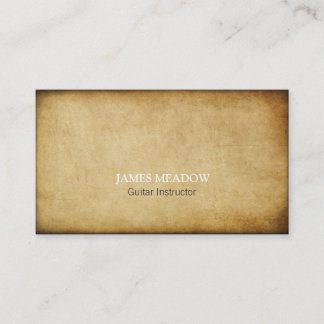 Carte De Visite Dark Grunge Musicien Guitare Enseignant