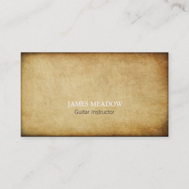 Carte De Visite Dark Grunge Musicien Guitare Enseignant (Devant)